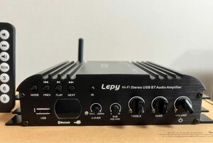 オーディオアンプ LEPY LP-168PLUS Bluetooth/USBメモリ対応 リモコン付属