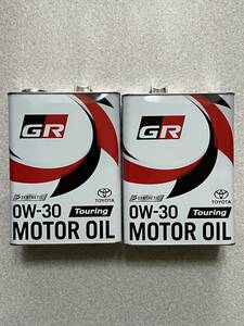 【8L】 GR MOTOR OILTouring 0W30 4L×2缶 TOYOTA GAZOO Racing トヨタ純正 全合成油 ジーアール