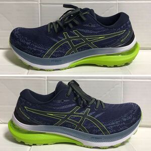 送料無料 asics アシックス GEL KAYANO 29 ゲル カヤノ シューズ ネイビー タグ付き 27.0 ランニング 運動靴