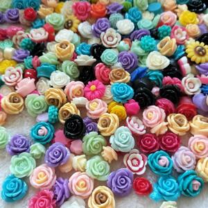  deco parts rose flower plastic parts rose handmade materials resin beads parts nail art raw materials resin large amount lovely handicrafts nails 