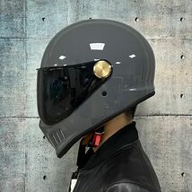 フルフェイスヘルメット ダブルシールド 内蔵サングラス ビンテージ ハーレー オフロード バイク ジェットヘルメット４色 ORZ -サイズ：M_画像8