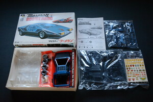 古いプラモデル AOSHIMA 1/20 Maserati BOOMERANG マセラティ ブーメラン 未組立て 検索用語→B昭和レトロアオシマスーパーカー