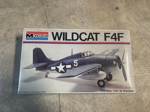 未組立●MONOGRAM/モノグラム WILDCAT F4F 1/48 Grumman アメリカ 航空機 戦闘機 U.S.NAVY プラモデル コレクション レア 現状品●