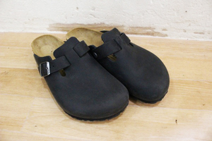 BIRKENSTOCK/ビルケンシュトック BOSTON ボストン ナチュラルレザー ダークブラウン メンズ サンダル 26cm ビルケン 