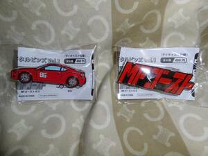 ■ MFゴースト メタルピンズ Vol.1 MFゴースト ロゴ 86GT セット ■トヨタ 86 ZN6 