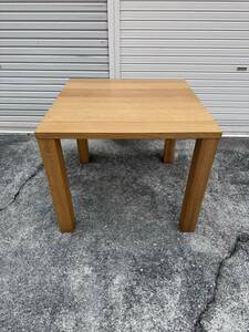 HIDA 飛騨産業 正方形 ダイニングテーブル オーク 天然 木無垢材