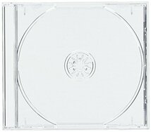 10mm厚CDジュエルケース 1枚収納 透明 10個_画像1