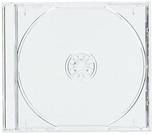 10mm厚CDジュエルケース 1枚収納 透明 10個