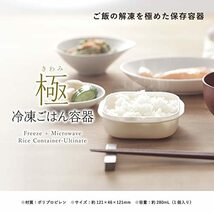 マーナ(marna) 極 冷凍ごはん容器 ( 2個入り / 電子レンジ / 食洗機対応 ) ご飯 冷凍ごはん 容器 ( ホワイト ) K748W_画像2