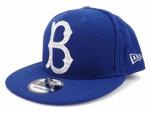 Новая эра новая эра MLB Brooklyn Dodgers Coopers Town Big Logo Snapback Cap Blue [Parallel Imported]