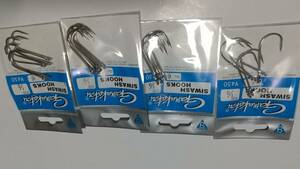 ガマカツ　サイワッシュフック　＃1/0　6本入り　４パック　SIWASH　HOOK　GAMAKATSU　新品購入未使用品