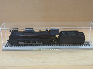 D51 蒸気機関車模型 1/42スケール D51213 鉄道 アクリルケース 線路付き