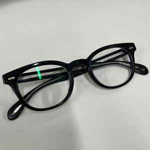 美品　オリバーピープルズ　Oliver peoples メガネフレーム 眼鏡 サングラス ブラック シェルドレイク　SHELDRAKE 黒縁