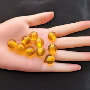 とんぼ玉8 やまぶきイエロー