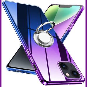 iPhone14Plus リング付き シリコン スマホケース