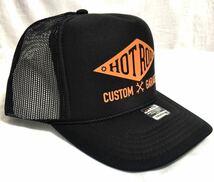 HOT ROD トラッカー　新品　 BLK×ORG　メッシュ　アメカジ　メッシュキャップ otto_画像2