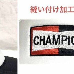 CHAMPION パッチトラッカー ホワイト×ブラック 新品 アメカジ OTTO スナップバック メッシュキャップの画像4