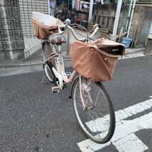 電動自転車 YAMAHA ヤマハ　PAS リチウム 薄ピンク色(中古_画像2