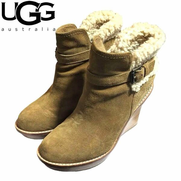 24cm UGG ANAIS キャメル ハイヒール ブーツ