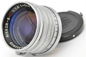 NIKKOR S・C 5cm F1.4 Lマウント L39 ニッコール Ｓ・Ｃ 日本光学 Nippon Kogaku ニコン Leica ライカ Leitz ライツ Nikon S C 5/1.4 50 14
