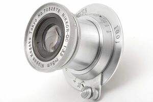 NIKKOR-Q・C 5cm F3.5 ニッコール Ｑ Ｃ Lマウント L39 Nippon Kogaku Tokyo 日本光学 東京 Nikon ニコン NIKKOR Q C 5/3.5 Leica ライカ