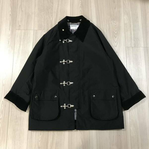 美品 Barbour Steven Alan Fireman JACKETバブアー スティーブンアラン 別注 ファイヤーマン ジャケット コート コーデュロイ ナイロン