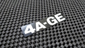 AE86 4AG 16バルブ エンジンネームプレートステッカー