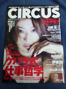 ○ CIRCUS サーカス 2005年1月号 山田優 鈴木早智子 杉崎美香 平山あや 川島令美 前田日明 町田康