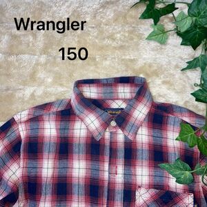 まとめ割あり【Wrangler】150 シャツ　チェックシャツ　チェック柄　子供服　キッズ　男の子　女の子　ファッション　