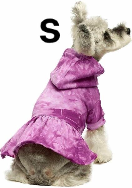 S 犬服 タイダイ 可愛い 綿100％ ワンピ ース ドレス 犬猫用 着脱やすい