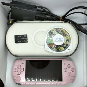 ソニー SONY PSP 3000 本体 ブロッサム・ピンク ゲーム機 プレイステーション ポータブル ジャンク UMD ソフト メモリースティック デュオ