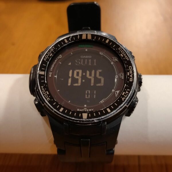 カシオ プロトレック CASIO 電波ソーラー PROTREK ブラック 腕時計 タフソーラー