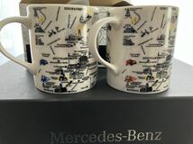 【新品/未使用/非売品】メルセデスベンツ Mercedes Benz AMG mapmug Stuttgart シュッツトガルトマップ マグカップ 2個 セット ペア_画像6