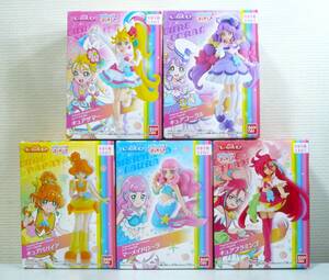 Тропический -JU! Pretty Cure Culie Figure Все 5 типов Set Cure Summer, Coral, Papaya, Flamingo, Rermaid Roller