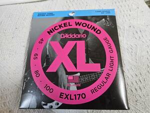 新品　 D'Addario ダダリオ ベース弦 ニッケル EXL170 　■　mg1