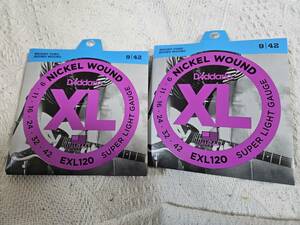 EXL120 D'Addario エレキギター　弦　２セット■　mg1