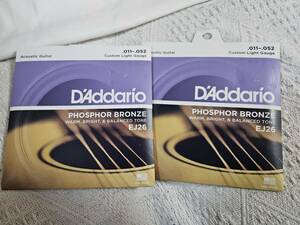 D'Addario EJ26 Custom Light 011-052 Phosphor Bronze ダダリオ アコギ弦　２セット　■mg2