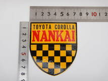 ● トヨタカローラ 南海 ● ディーラーステッカー (検) TOYOTA COROLLA NANKAI 当時物 旧車 高速有鉛 昭和 レトロ OSAKA JDM_画像5