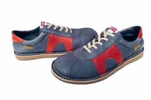 美品!! 名作!! CAMPER BROTHERS カンペール ブラザーズ レザー 灰 × 赤 size 39 正規品_画像3