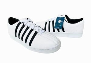 新品!! 名作!! K-SWISS ケースイス CLASSIC 88 クラシック ホワイト 白 x 黒 レザー us 10 / 28 ㎝ タグ付き 正規品