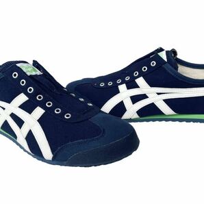 デッド!! 名作!! Onitsuka Tiger MEXICO 66 SLIP-ON オニツカタイガー メキシコ 66 スリッポン ネイビー us 9.5 / 27.5 ㎝の画像2