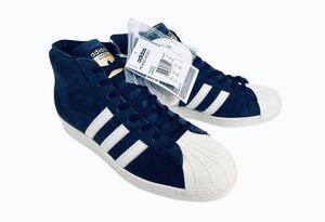 デッド!! 限定!! 15年 adidas PRO MODEL VINTAGE DLX プロモデル ネイビー スエード us 10 / 28 ㎝ 金ベロ 天然皮革