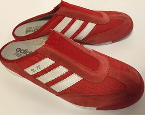  rare rare 00 year made limitation adidas SL 72 CLOG Adidas clog sneakers suede red white JP 24.5
