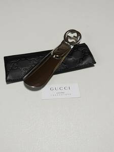 GUCCI グッチ　靴べら　インターロッキングシルバー　新品　未使用 　箱付き