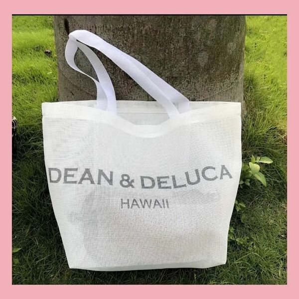 【新品未使用】DEAN&DELUCA HAWAII ディーン＆デルーカ メッシュ ホワイト 