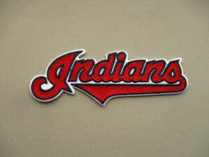 MLB『CLEVELAND INDIANS』クリーブランド・インディアンス ベースボールLOGOワッペン/ロゴBASE BALLメジャーリーグPatch野球パッチ V199