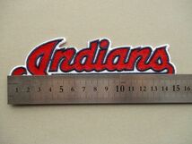 MLB『CLEVELAND INDIANS』クリーブランド・インディアンス ベースボールLOGOワッペン/ロゴBASE BALLメジャーリーグPatch野球パッチ V199_画像9