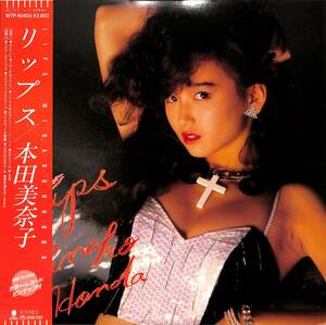 A00585408/LP/本田美奈子「Lips (1986年・WTP-90405・筒美京平作曲・大谷和夫・鷺巣詩郎編曲etc)　初回プレス限定ピンナップ・カラーレコ