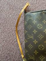 500円 ルイヴィトン モノグラム ポシェット アクセソワール アクセサリーポーチ ブラウン系 LOUISVUITTON_画像4