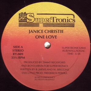 Janice Christie - One Love / Timmy Regisford & Boyd Jarvisの強力タッグが手掛けたガラージ・クラシック！